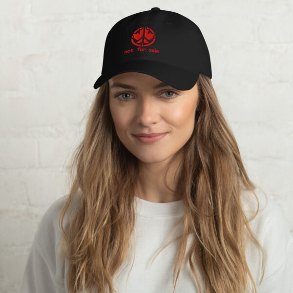 Canadian ball cap with "not for sale" embroidery - Image 2